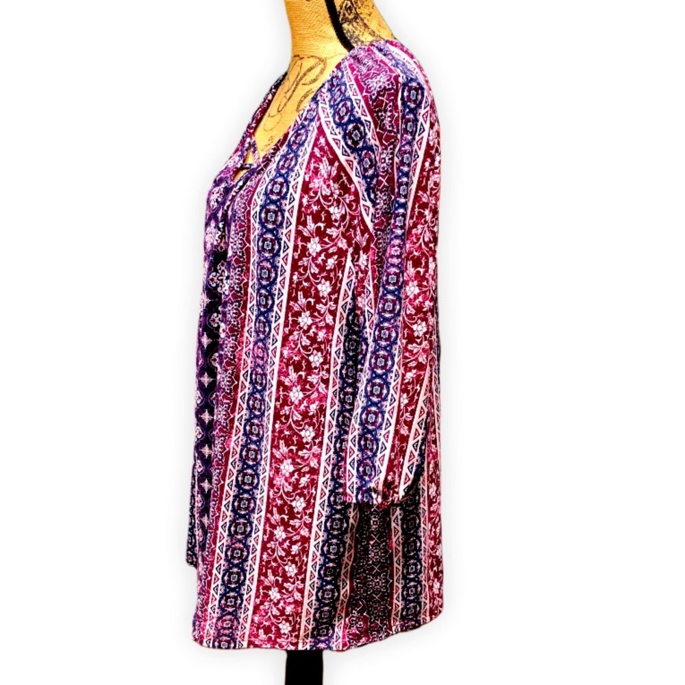 Catherine’s 1X Tunic Flowing Pullover 3/4 Sleeve - Picture 3 of 8